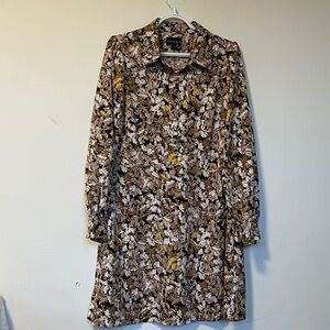 Chic Long Sleeve Floral Dress